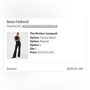 SPANX Classic Black Jumpsuit